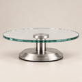 Nireqlo™ Rotating Glass Cake Stand hero product image