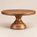 Nireqlo™ Wooden Pedestal Cake Display Plate hero product image