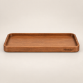 Nireqlo™ Wooden Rectangular Dessert Display Plate hero product image