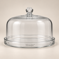 Nireqlo™ Clear Glass Cake Display Dome hero product image